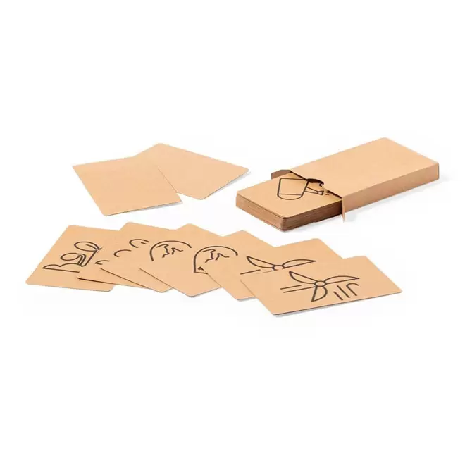 JEU DE 36 CARTES PERSONNALISABLE 'PAIRO' - beige