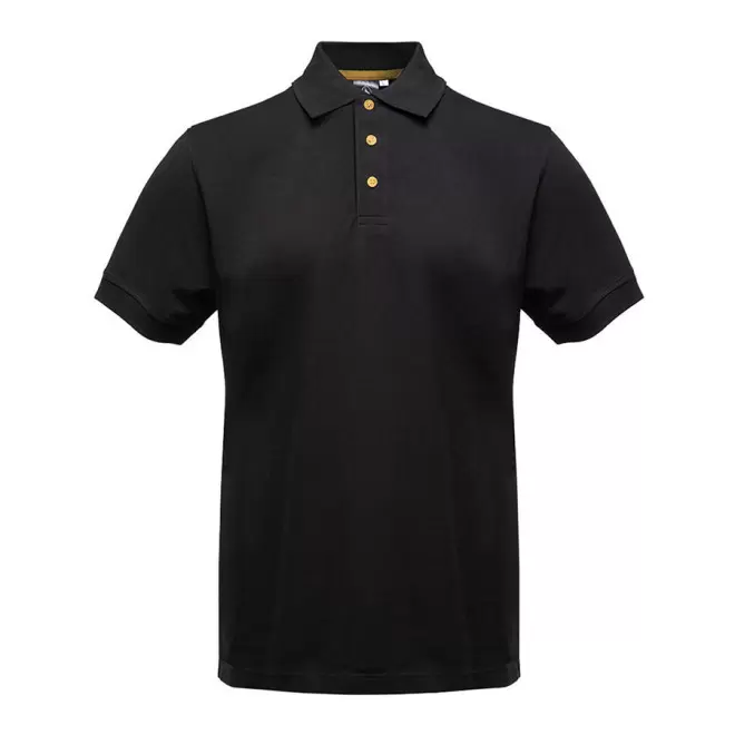 POLO PUBLICITAIRE HOMME BLACK MATCH 'SPIRIT' - black/gold