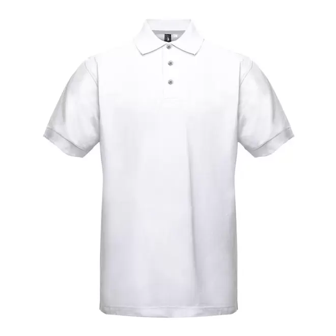 POLO PUBLICITAIRE HOMME BLACK MATCH 'SPIRIT' - blanc/argent