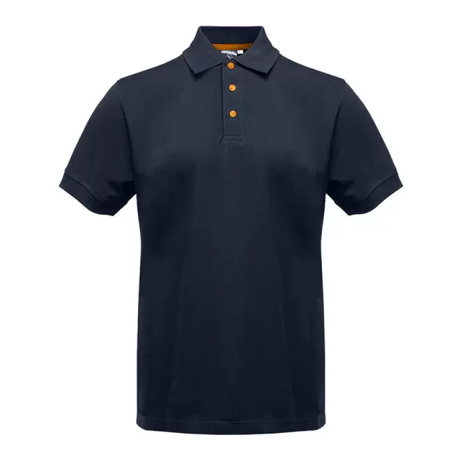 POLO PUBLICITAIRE HOMME BLACK MATCH 'SPIRIT' - navy/orange