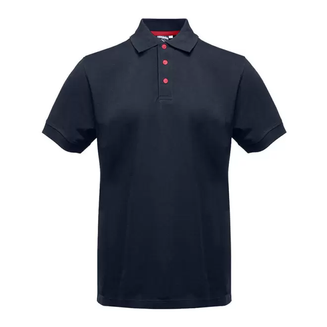 POLO PUBLICITAIRE HOMME BLACK MATCH 'SPIRIT' - navy/red