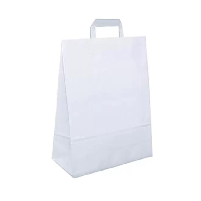 SAC PAPIER BLANC PERSONNALISABLE 'BLANPA' - blanc