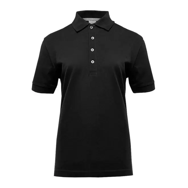 POLO PUBLICITAIRE FEMME BLACK MATCH 'SPIRIT' - black/silver
