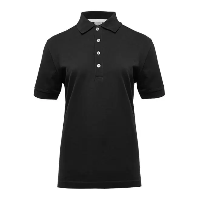 POLO PUBLICITAIRE FEMME BLACK MATCH 'SPIRIT' - black/white