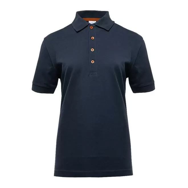 POLO PUBLICITAIRE FEMME BLACK MATCH 'SPIRIT' - navy/orange