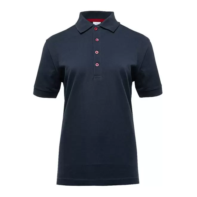 POLO PUBLICITAIRE FEMME BLACK MATCH 'SPIRIT' - navy/red