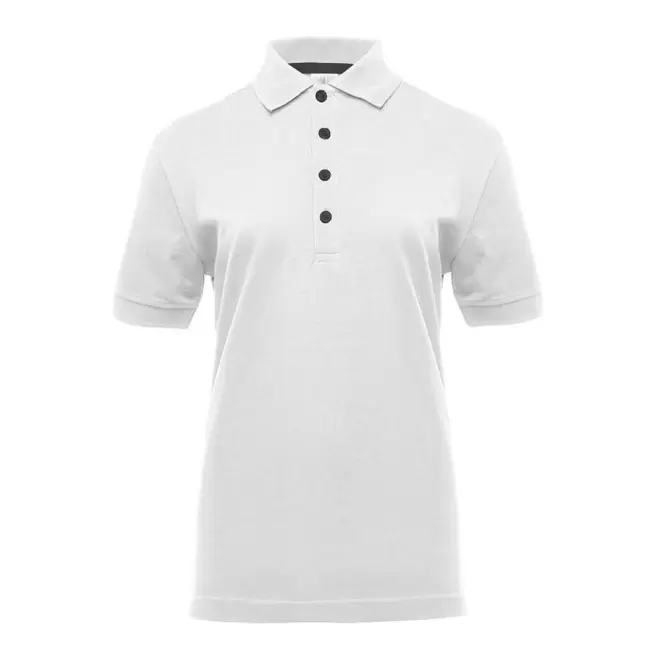 POLO PUBLICITAIRE FEMME BLACK MATCH 'SPIRIT' - blanc/noir