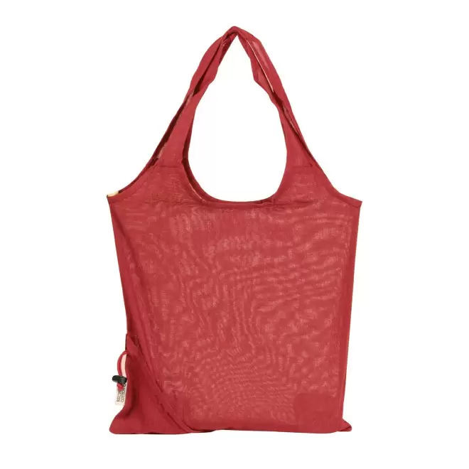 SAC SHOPPING PLIABLE PERSONNALISABLE 'ASIA COTON' - rouge