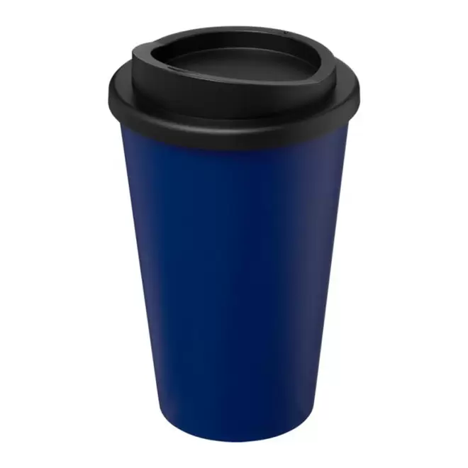 GOBELET PERSONNALISABLE ISO RECYCLE AMERICANO® 'IBON RECYCLE' - bleu/noir