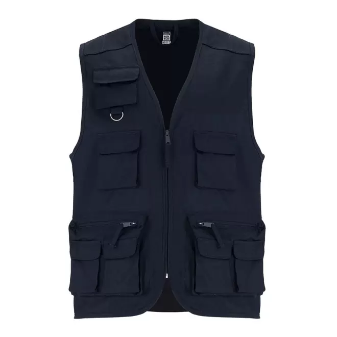 GILET DE TRAVAIL MULTI-POCHES PERSONNALISABLE 'VENERA' - marine