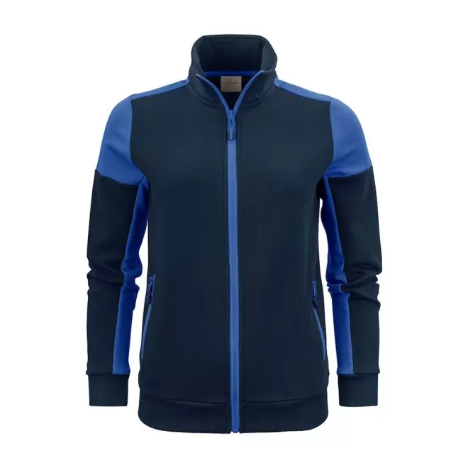 SWEAT ZIP PERSONNALISABLE FEMME 'PRIME SWEAT ZIP' - marine/cobalt