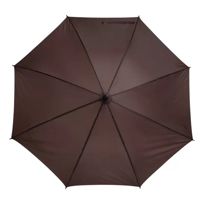 PARAPLUIE PUBLICITAIRE AUTOMATIQUE CANNE BOIS 'DUNDEE' - marron