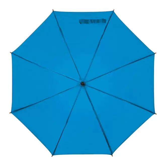 PARAPLUIE PUBLICITAIRE AUTOMATIQUE CANNE BOIS 'DUNDEE' - bleu ciel