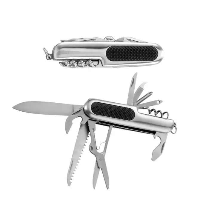 COUTEAU DE POCHE 11 FONCTIONS 'TRAPPEUR' - métal