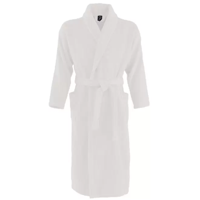 PEIGNOIR PERSONNALISÉ MIXTE BLANC 'PALACE' - blanc