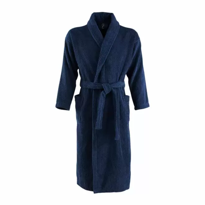 PEIGNOIR PERSONNALISÉ MIXTE COULEUR 'PALACE' - marine