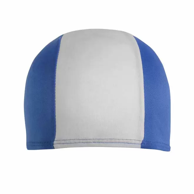BONNET PISCINE PERSONNALISABLE 'CAPSWIM' - royal/blanc