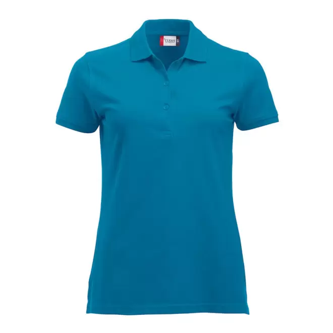 POLO PERSONNALISABLE FEMME 'BORDI' - turquoise