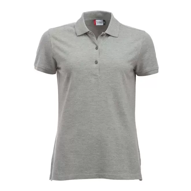 POLO PERSONNALISABLE FEMME 'BORDI' - gris chine