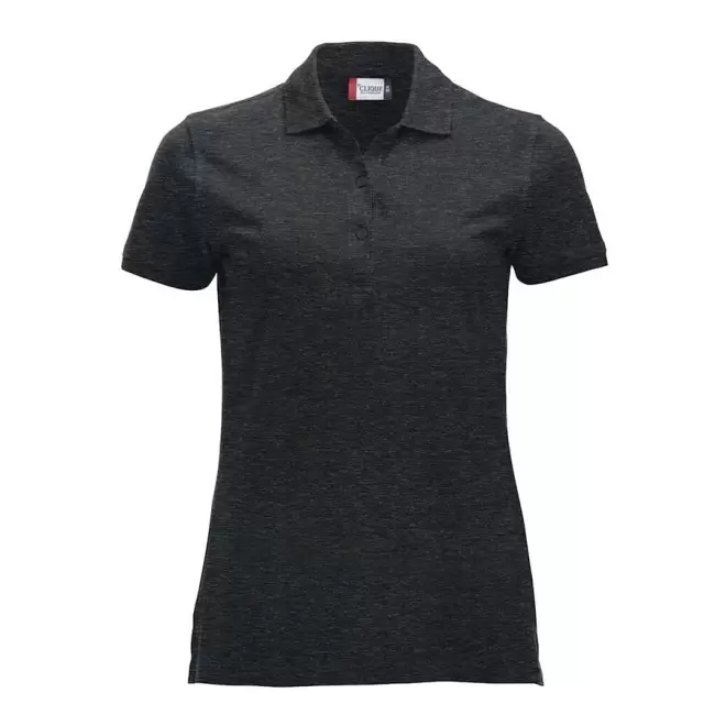 POLO PERSONNALISABLE FEMME 'BORDI' - anthracite chine