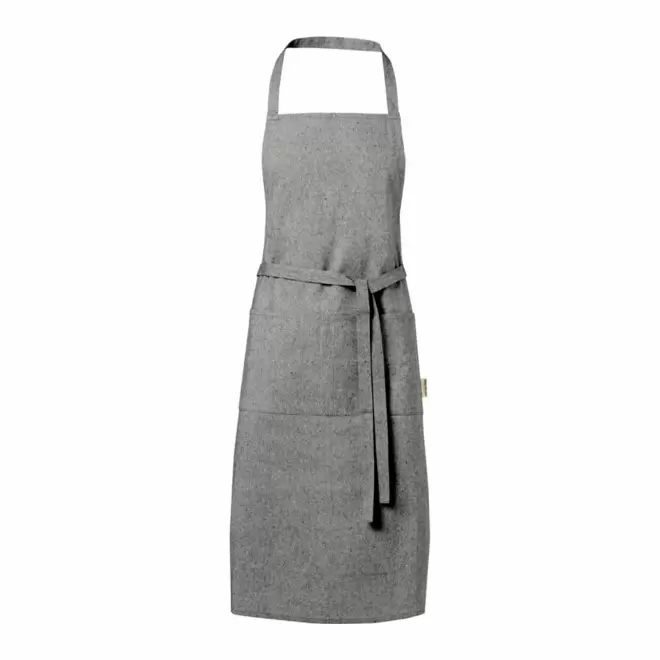 TABLIER PERSONNALISABLE 'CHEF RECYCLE' - noir chine