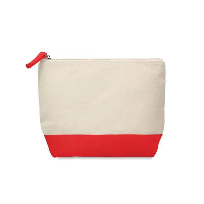TROUSSE EN COTON BICOLORE PERSONNALISABLE 'MELLY' 4J - rouge