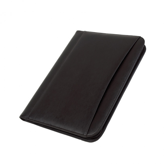 CONFÉRENCIER PUBLICITAIRE A4 AVEC CALCULATRICE 'GENTLEMEN' - noir