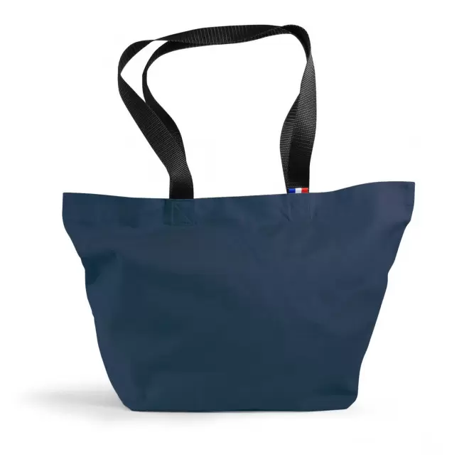 CABAS AVEC SOUFLLET 220 G PERSONNALISABLE 'MAXOU' - bleu