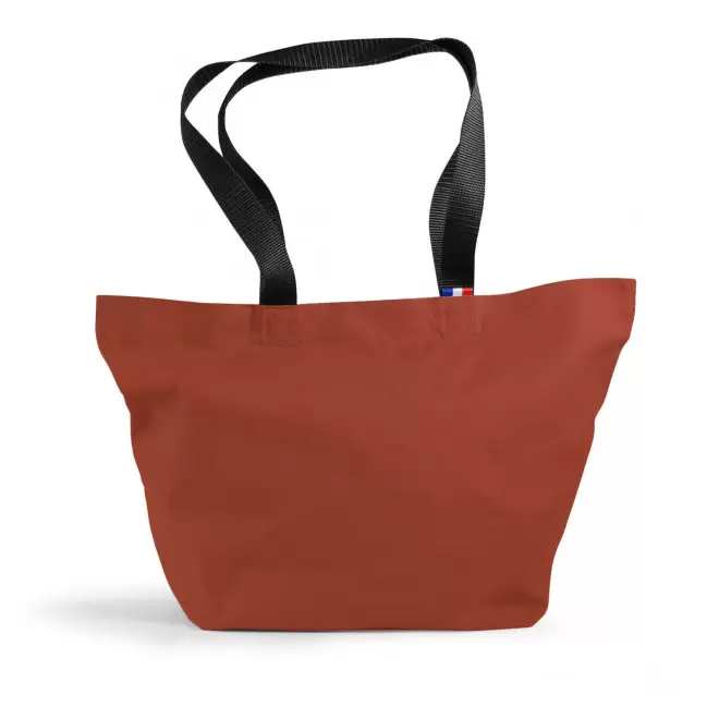 CABAS AVEC SOUFLLET 220 G PERSONNALISABLE 'MAXOU' - rouge