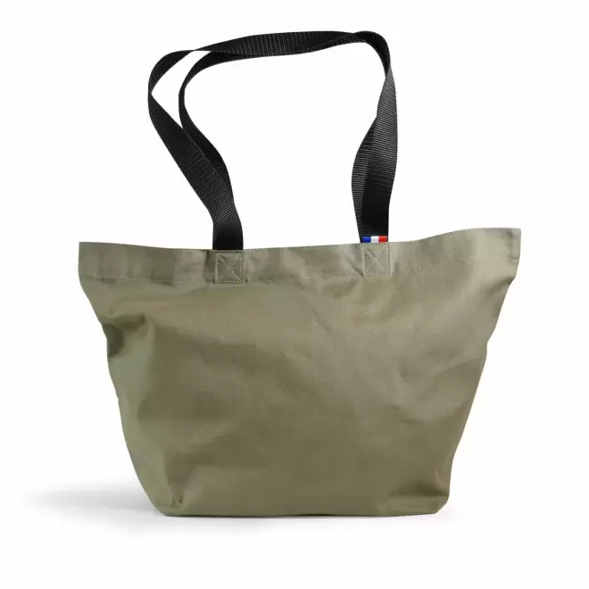 CABAS AVEC SOUFLLET 220 G PERSONNALISABLE 'MAXOU' - vert