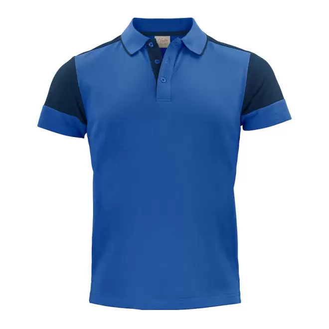 POLO PERSONNALISABLE HOMME BIO 'PRIMO' - cobalt/marine
