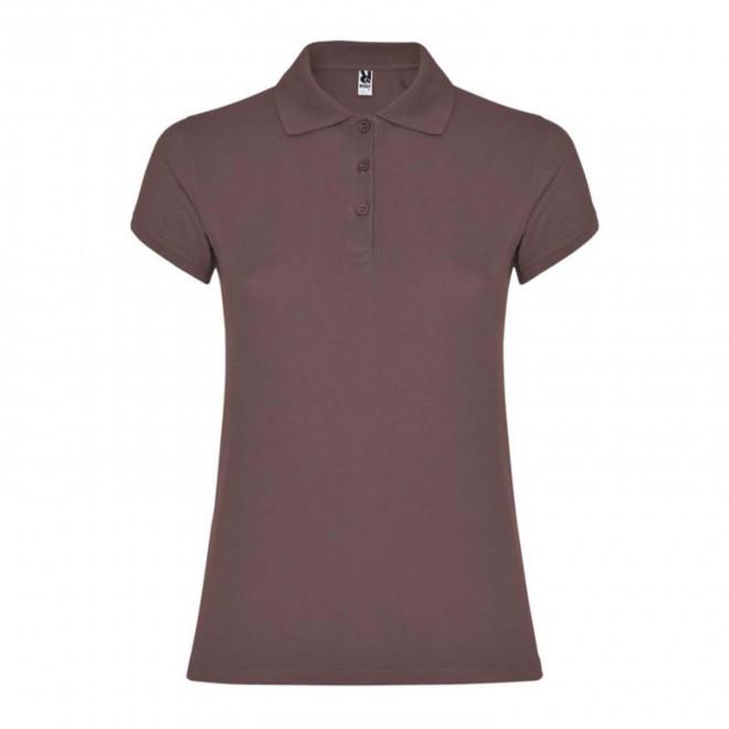 POLO PERSONNALISABLE MC FEMME 'STARLO' - marron clair