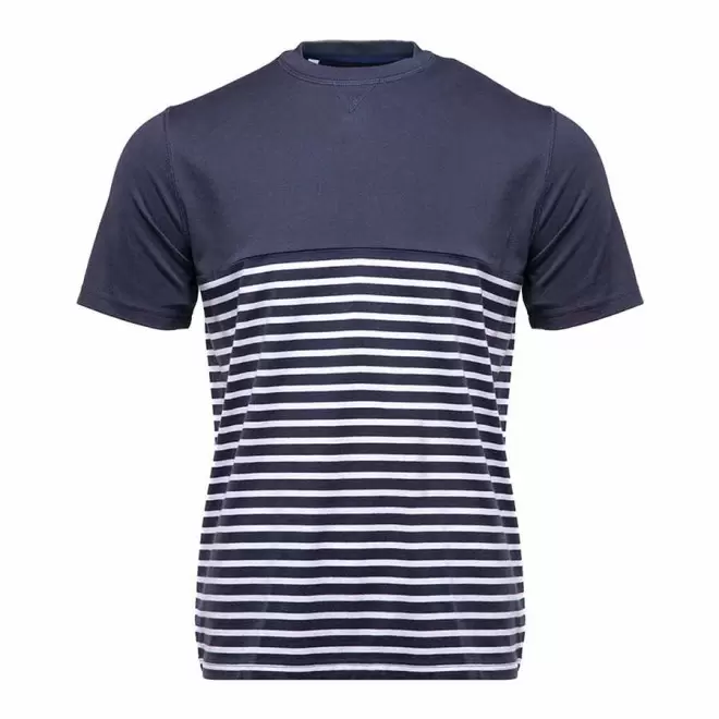 TEE-SHIRT PUBLICITAIRE MC MIXTE PEN DUICK® 'MARINO' - marine/blanc