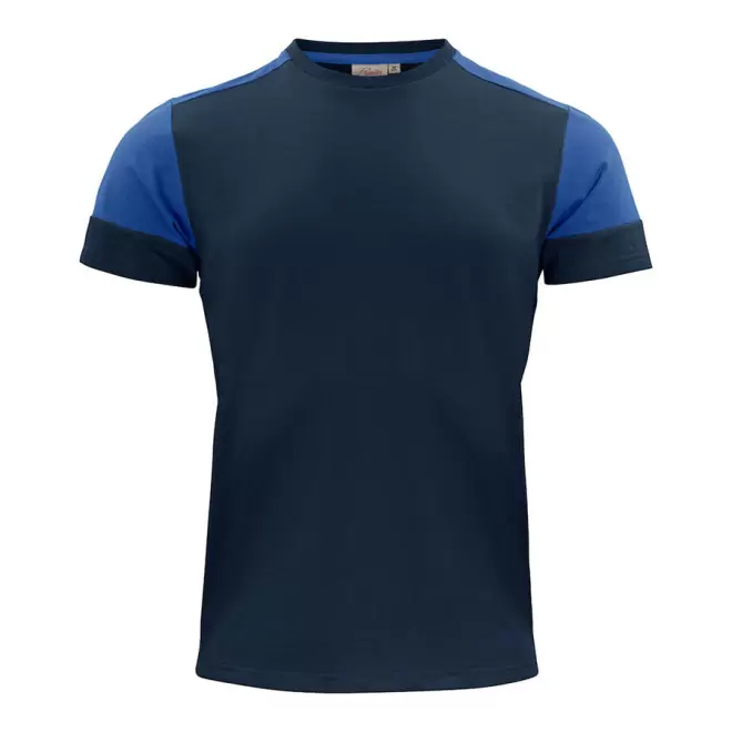 TEE-SHIRT PERSONNALISABLE HOMME BIO 'PRIME' - marine/cobalt