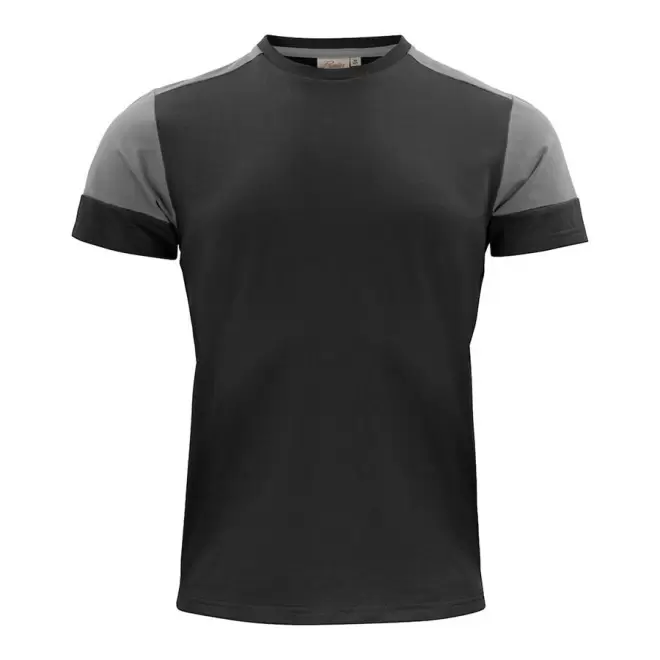 TEE-SHIRT PERSONNALISABLE HOMME BIO 'PRIME' - noir/gris