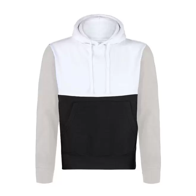 SWEAT PERSONNALISABLE MIXTE TRICOLORE 'MORALIE TRIO' - noir