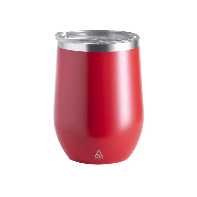 MUG A CAFE PERSONNALISABLE 350ML 'GOUGA RECYCLE' - rouge