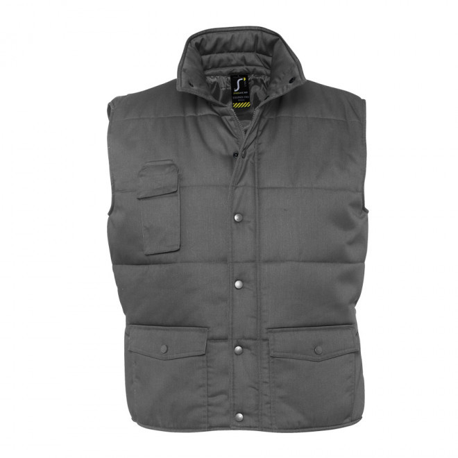 BODYWARMER PERSONNALISABLE MIXTE MULTIPOCHES 'EQUINOX PRO' - gris foncé