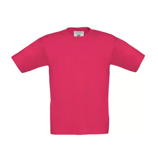 TEE-SHIRT ENFANT PERSONNALISABLE B&C 'PALTO 185' - rose fonce