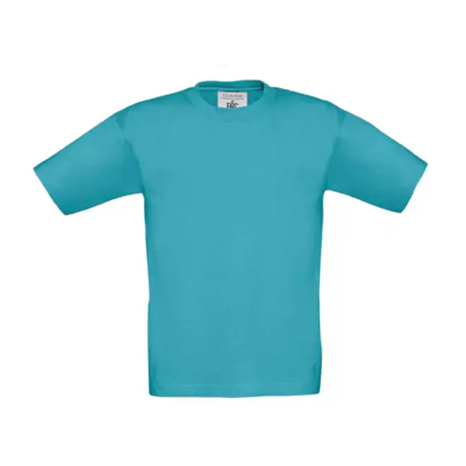 TEE-SHIRT ENFANT PERSONNALISABLE B&C 'PALTO 185' - bleu turquoise