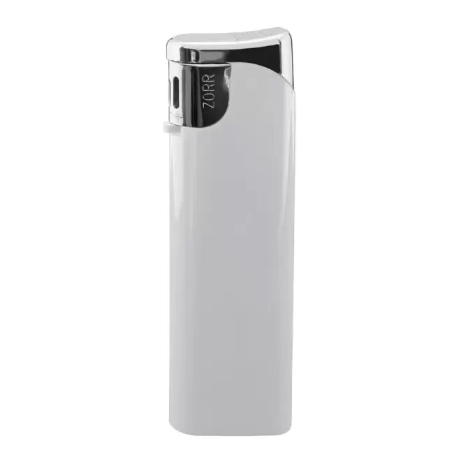 BRIQUET RECHARGEABLE PUBLICITAIRE PIEZO 'POSEIDON' - blanc