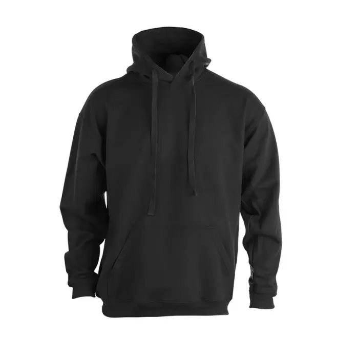 SWEAT CAPUCHE MIXTE PERSONNALISABLE 280G 'MORALIE' - noir