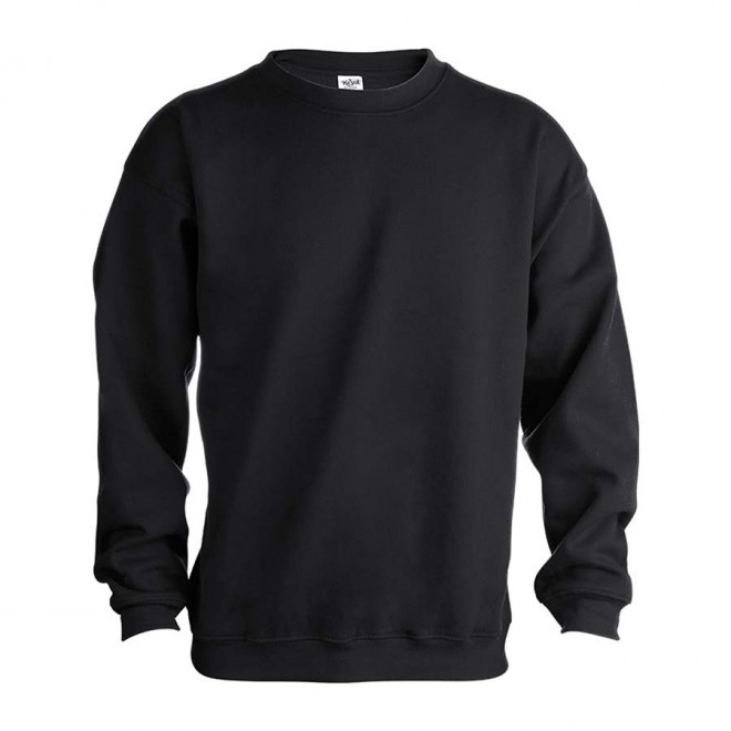 SWEAT COL ROND MIXTE PUBLICITAIRE 280G 'MORALIE' - noir