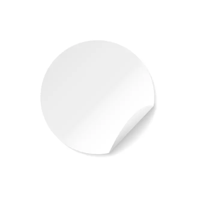 STICKERS ROND PUBLICITAIRE PAPIER COUCHE 'KLISTER' - ø 3 cm