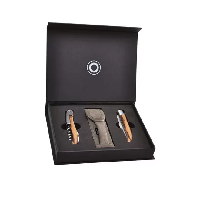 COFFRET PERSONNALISABLE 'COUTEAU ET SOMMELIER' - beige