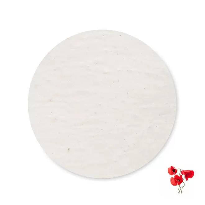 DESSOUS DE VERRE ENSEMENCÉ PERSONNALISABLE 'LULE' - coquelicot