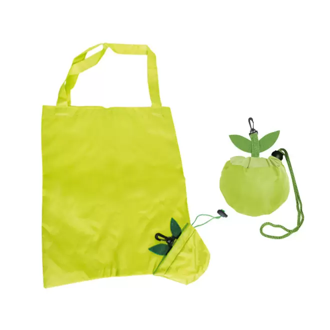 SAC SHOPPING PLIABLE 'VERDURA' - pomme