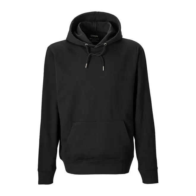 SWEAT CAPUCHE MIXTE UTOPIC PERSONNALISABLE 'SWITA' - noir