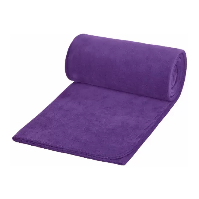 PLAID POLAIRE PERSONNALISABLE 'WEEK-END' - violet