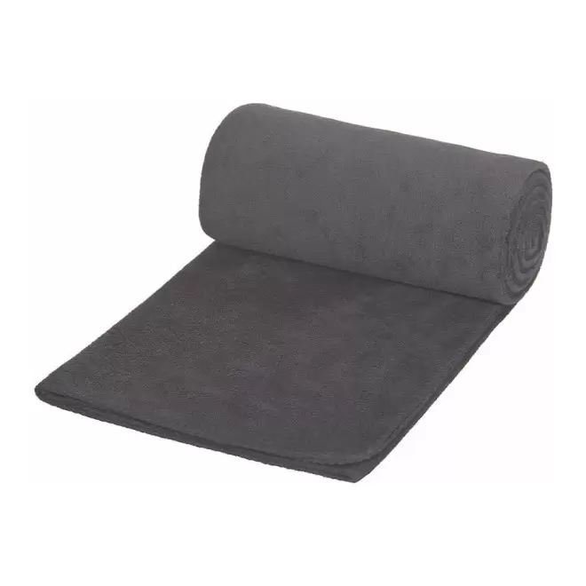 PLAID POLAIRE PERSONNALISABLE 'WEEK-END' - gris kaki